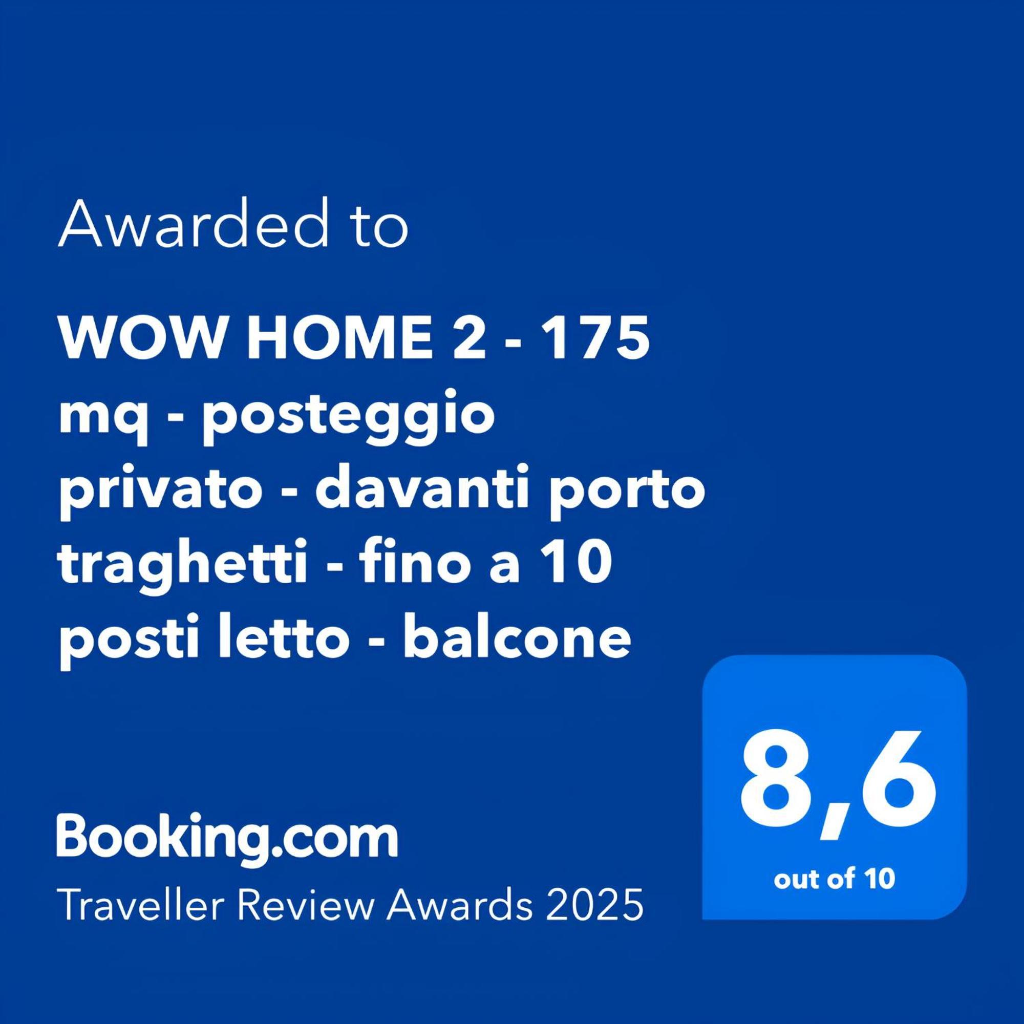 Wow Home 2 - 175 Mq - Posteggio Privato - Davanti Porto Traghetti - Fino A 10 Posti Letto - Balcone Genua Exteriör bild